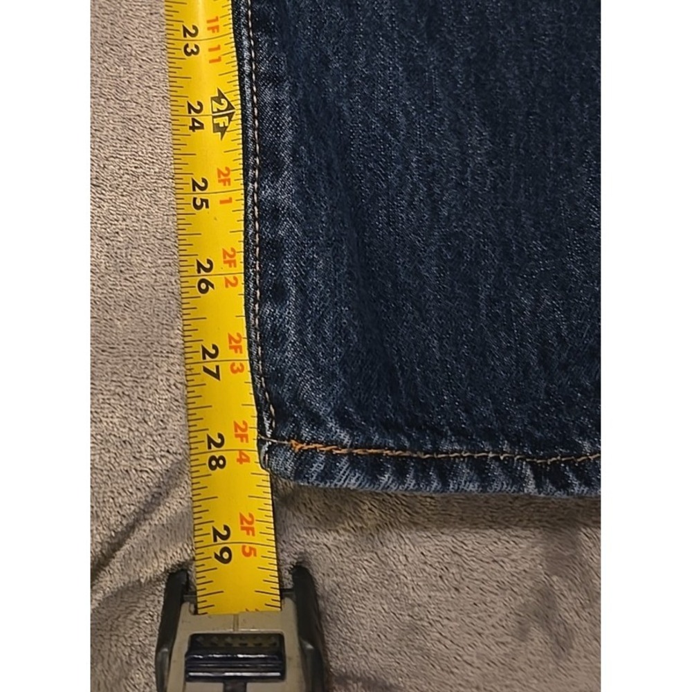 Levis 501 Button Fly Jeans Dark Blue 32x30 Y2K - Picture 7 of 11